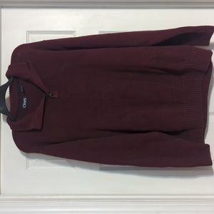 Chaps Men's Heavyweight maroon sweater‎ 2XLT